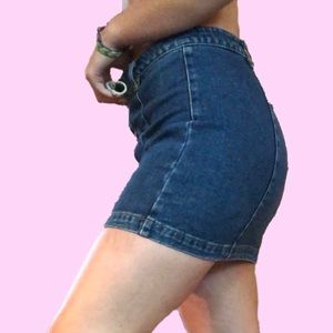 Kendall and Kylie denim lace up mini skirt